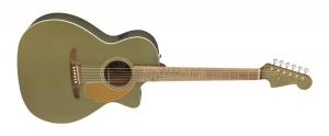097-0743-076 Fender Newporter Player Acoustic Electric Guitar in Olive Satin